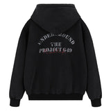 Tactical techwear hoodie with LED accent graphics