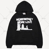 American Fashion Oversized Anime Print Hoodie Mens Y2K Streetwear Hip