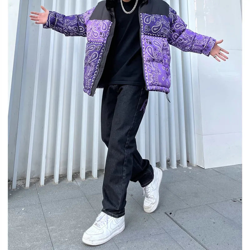 y2k retro sanskrit black jeans street casual pants punk male hip hop print loose harajuku mens straight pants ins hot sale unique jeans style 4769