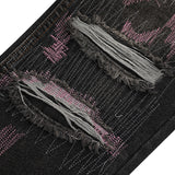 harajuku irregular scratched ripped holes denim jeans men zipper jeans hip hop streetwear new casual straight joggers jean pants unique joggers style 3960