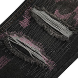 harajuku irregular scratched ripped holes denim jeans men zipper jeans hip hop streetwear new casual straight joggers jean pants unique joggers style 3948