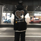 leather varsity jacket, fall winter fit, for men, fall streetwear outfit, oversized style, layered fashion, modern aesthetic, graphic detail