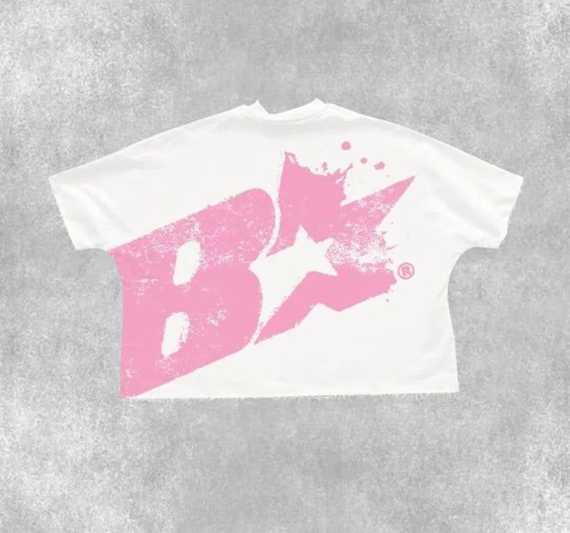 American Summer Street Fashion Brand Anime Print Oversized Half-sleeved Tops Men Y2k Hip-hop Retro Casual Loose T-shirts Women