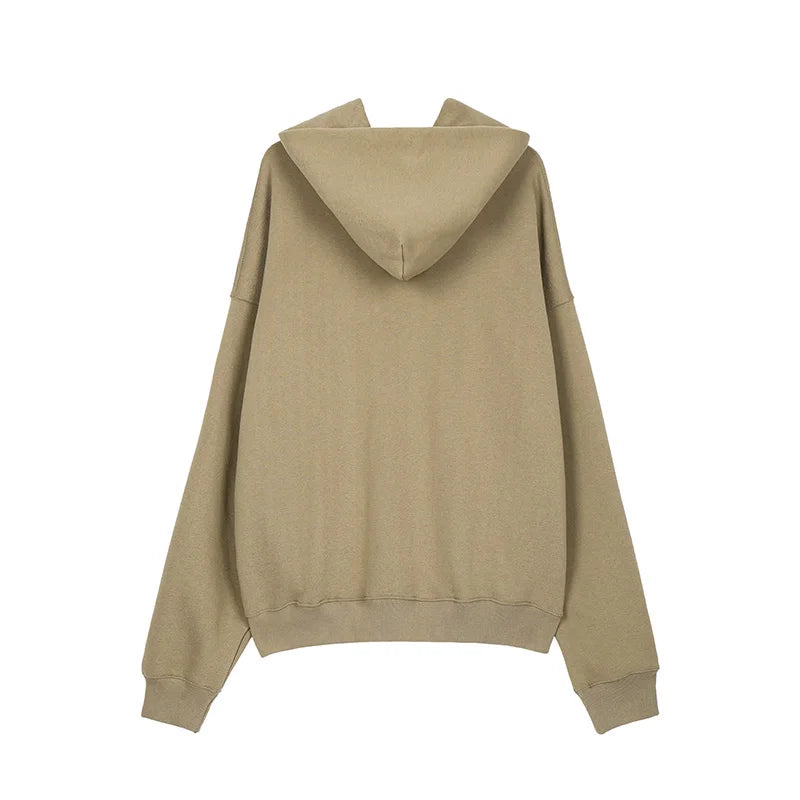 Best Quality Kanye West Hoodies Men Woman Chaopai Plush Shoulder Drop