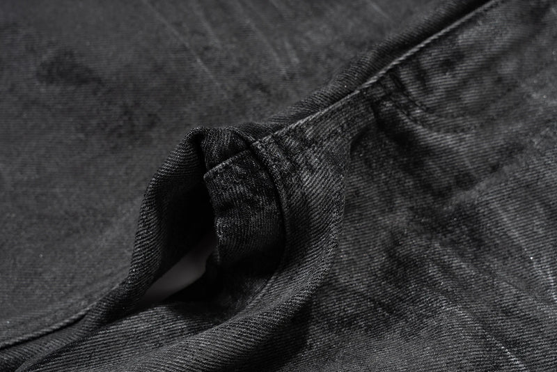 high street hand brushed glue sparkling baggy flare jeans for men y2k pantalones hombre leather pants oversized denim trousers 3 unique jeans style 1339