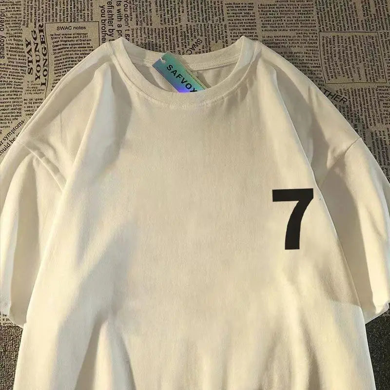 Vaporwave Chrome logo – Style Pure Cotton American High Street Short Sleeved T Shirt