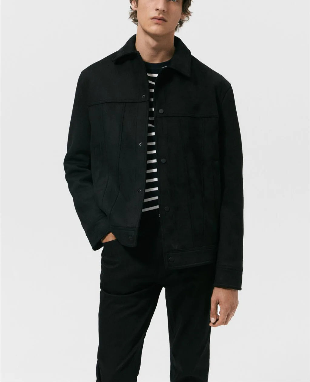 leather panel jacket, streetwear for men, men's streetwear fashion, oversized urban jacket, high quality cold-weather coat