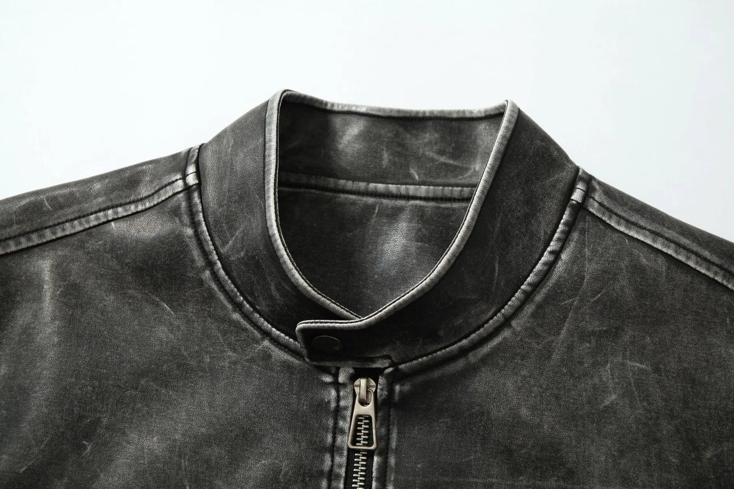 leather varsity coat, fall winter style, men's streetwear fashion, oversized urban jacket, high quality cold-weather coat