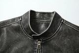 leather varsity coat, fall winter style, men's streetwear fashion, oversized urban jacket, high quality cold-weather coat