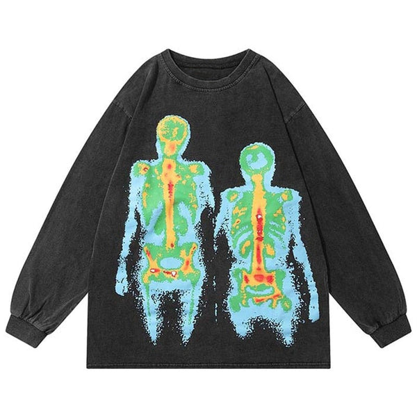 "Distressed" Unisex Men Women Streetwear Graphic Sweatshirt Daulet Apparel