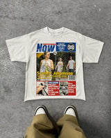 Vaporcore Tee – Static Flame Emoji Graphic Y2K Streetwear