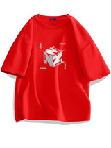 Trapwear Angelcore design – 2024 New Cube Graphic Print T Shirts For Men Personality Fas
