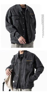 Retro Baseball Jacket for Men Cold Weather Jacket