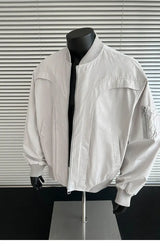 panelled bomber jacket, 2025 trend, men's streetwear fashion, trendy oversized fit, urban techwear design, modern hip hop sty