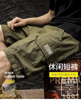 Man Cargo Shorts 2024 Summer Men's Fashion Cotton Casual Loose Japanese Korea Hip Hop y2k shorts Streetwear Multipocket Shorts