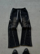 baggy casual y2k pants retro hip hop zipper cargo pants sweatpants men women harajuku letter joggers women trousers streetwear unique joggers style 878