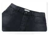 24Spring wash black ash straight tube baggy jeans