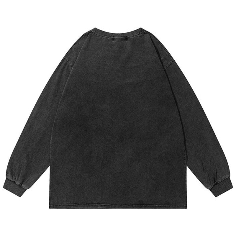"Distressed" Unisex Men Women Streetwear Graphic Sweatshirt Daulet Apparel