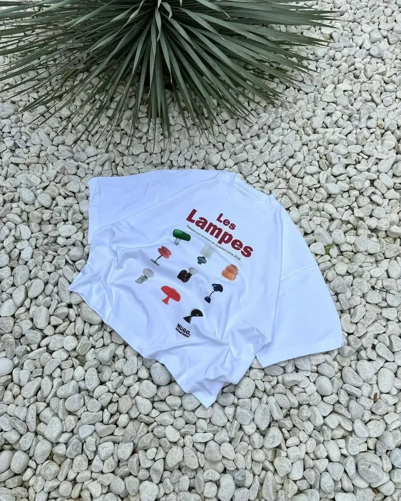 Vaporwave Static Tee – Emoji Field Graphic with Glitch Font