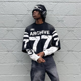 Harajuku Aesthetic print tee – American Street Fashion Round Neck Pullover Y2K Harajuku Ret