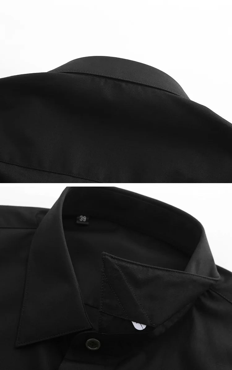 New 2021 Men luxurious Steampunk Skull Monster diamond Fashion Silk Casual Shirts Shirt high Pocket Long-sleeves S 3XL #D279