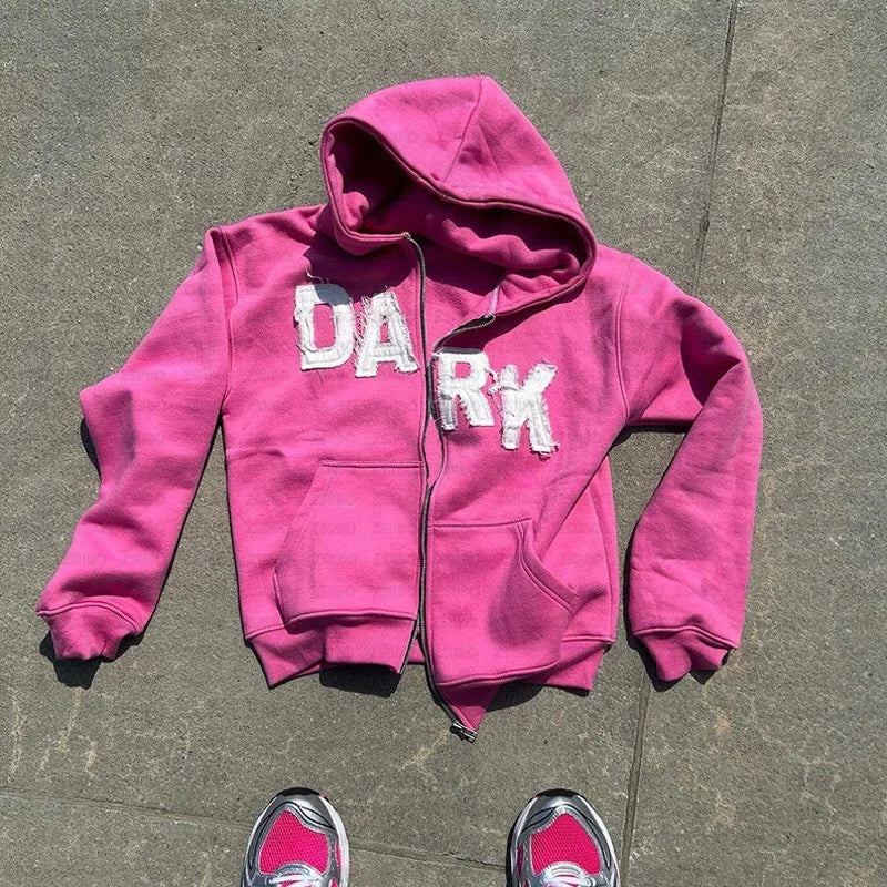 Streetwear hip-hop hoodie with money-motivated print