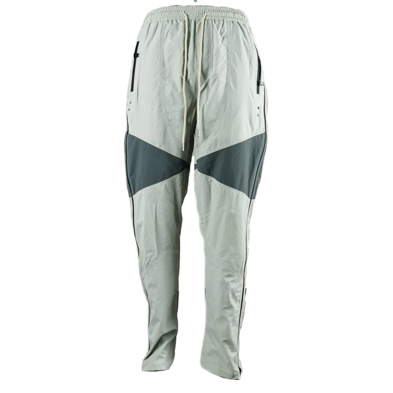 three dimensional adhesive zipper splicing functional patchwork cargo trousers mens high street vibe thin nylon cargo pants unique cargo style 1956