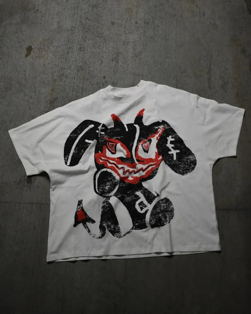 Gothic Graphic tee – 2024 New Fashion Cartoon Letter Pattern Oversized T Shirt Me