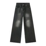 mens vintage blue baggy jeans male black loose straight denim pants y2k casual jeans trousers unique jeans style 152