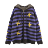 hip hop knitted pullover, bold design pullover, cozy fashion fit, stylish street outfit, modern aesthetic appeal