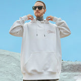 Autumn Haughty Angel Graphic Fleece Hoodies For Men Oversized Retro