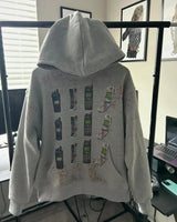 Y2K Autumn Winter Outfit Long Sleeve Hoodie Dark Retro Printed Sweatsh