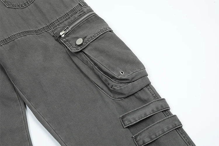 hip hip pants retro cargo harem pant streetwear side pockets harajuku joggers unisex new casual loose straight cotton trousers unique joggers style 2825