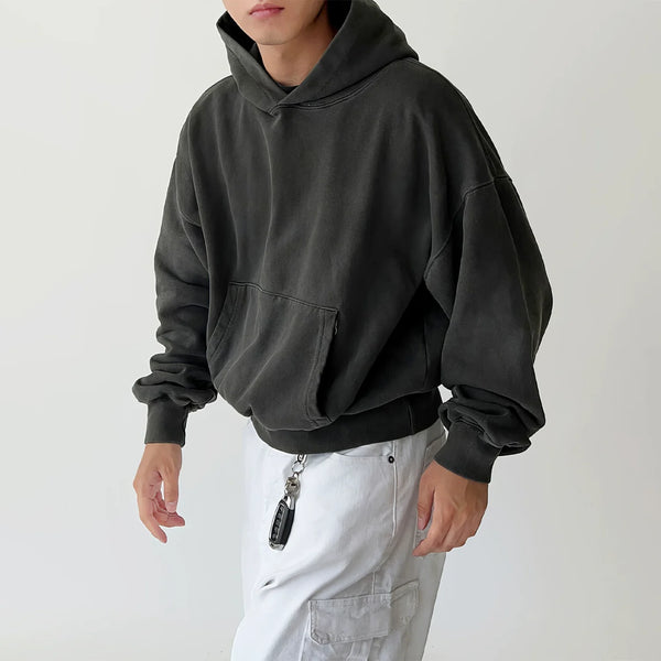 2024 New Casual Versatile Korean Style Hooded Loose Sweatshirt for Men Spring Autumn New Y2K Retro Style High-end Tops Jackets