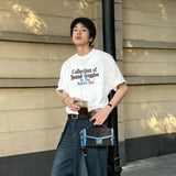 Gothic Oversized shirt – Pure Cotton American Fashion Brand Retro Letter Printing Per
