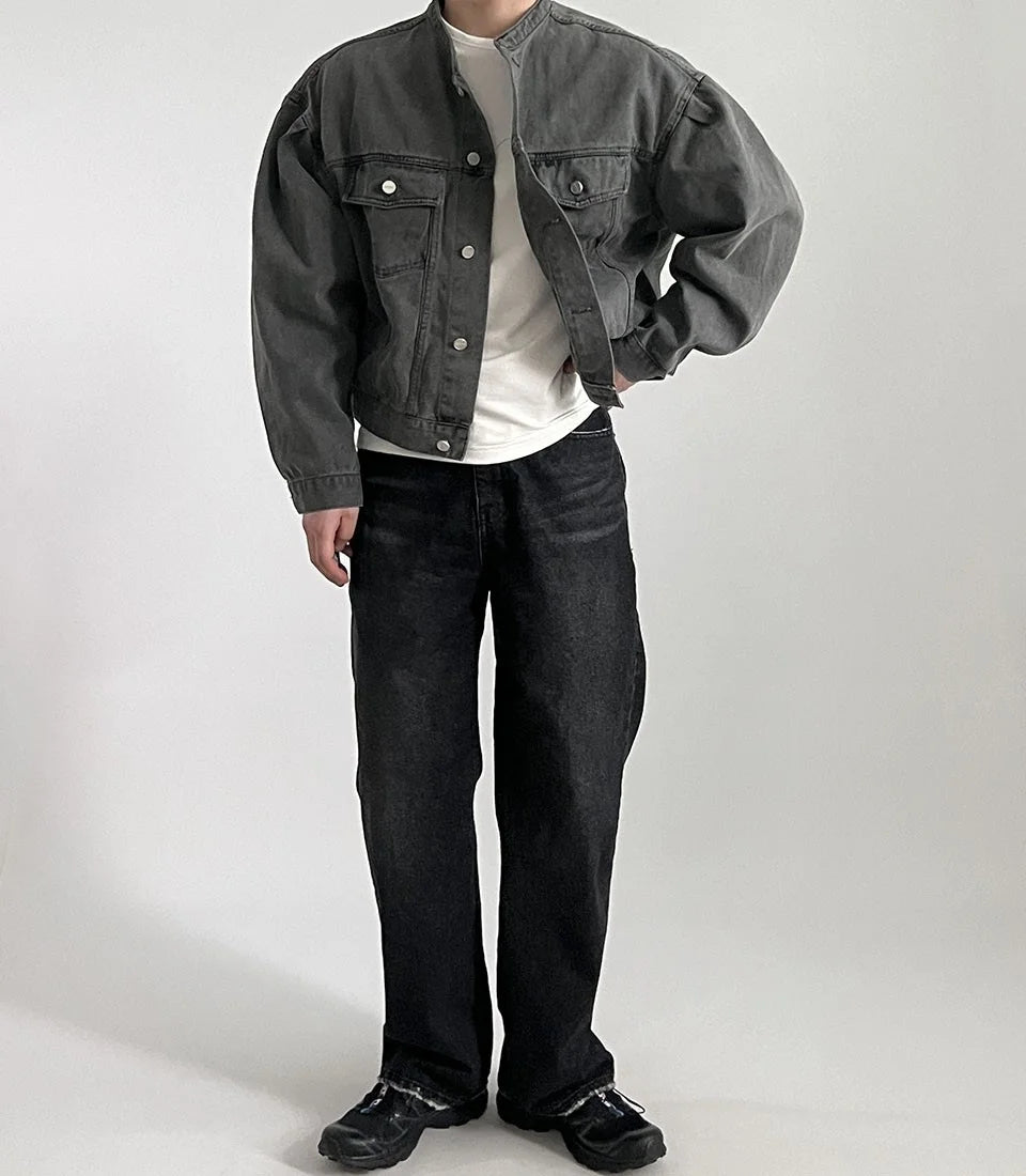 leather panel jacket, streetwear for men, men's streetwear fashion, oversized urban jacket, high quality cold-weather coat