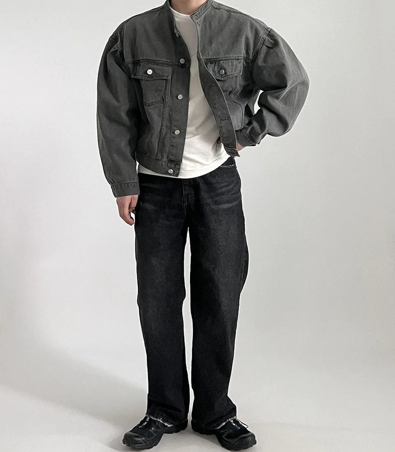 leather panel jacket, streetwear for men, men's streetwear fashion, oversized urban jacket, high quality cold-weather coat