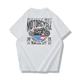 Skatercore Melting smiley – Summer Short Sleeved Mens New Retro Youth Motorcycle Letter