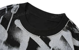 Y2k Tribal flame – Mens Y2K Tshirts Abstract Graffiti Graphic Tshirt Gothic Har