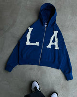Winter American Gothic Men's Personalized Hooded Sweatshirt and Sweatpants Two-piece Set Trendy Y2K Niche Sports Men's Top