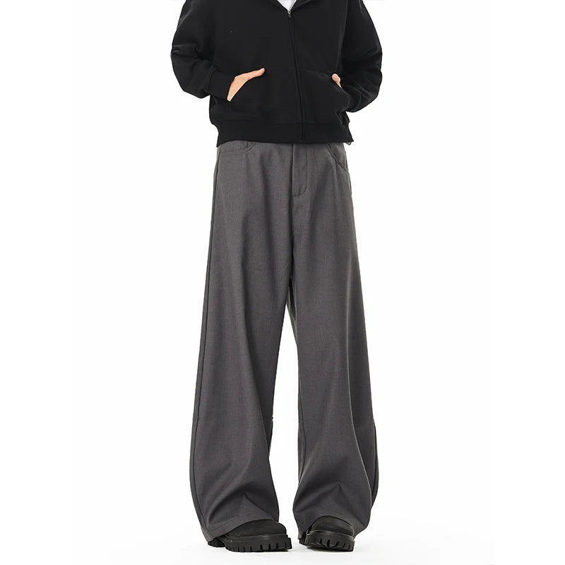 men streetwear fashion loose casual vibe hip hop black gray suit pant women harem pants trousers unique default style 2053