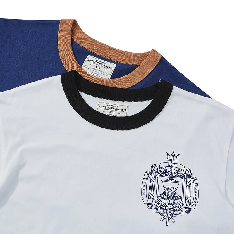 Gothic Vintage print – Summer T Shirt Mens Casual Cotton Navy Academy Letter Printi