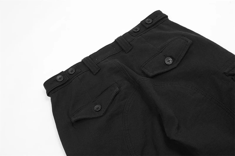 2023 new arrivals pocket zipper black hip hop men cargo jeans pants retro washed straight baggy cotton denim trousers pantalones unique cargo style 843