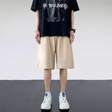 korean sports shorts men new summer hot style loose casual waffle five point pants teenagers solid color versatile niche pants unique shorts style 2139