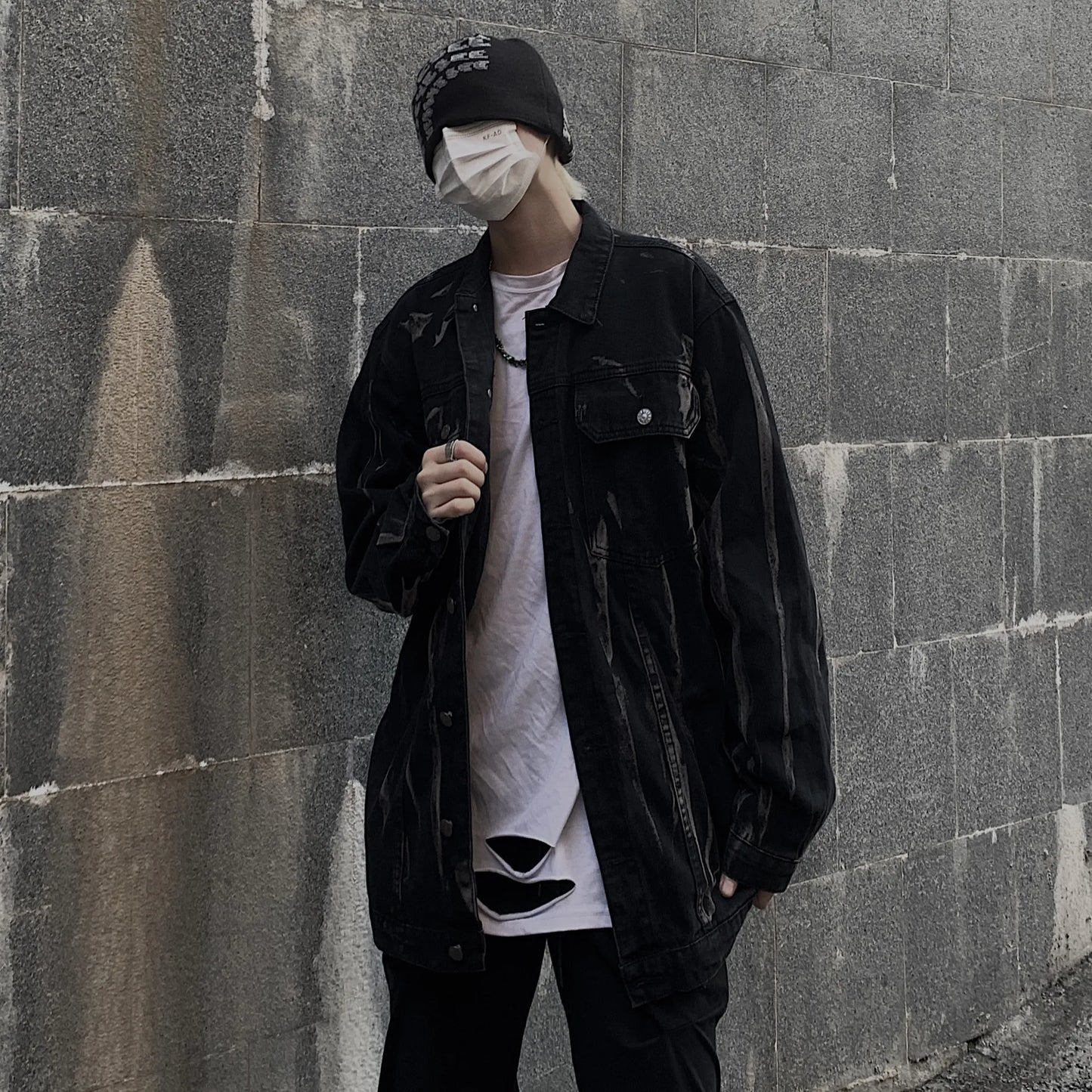 double-layered streetwear hoodie, 2025 trend piece - aesthetic hip hop inspired casual wear
