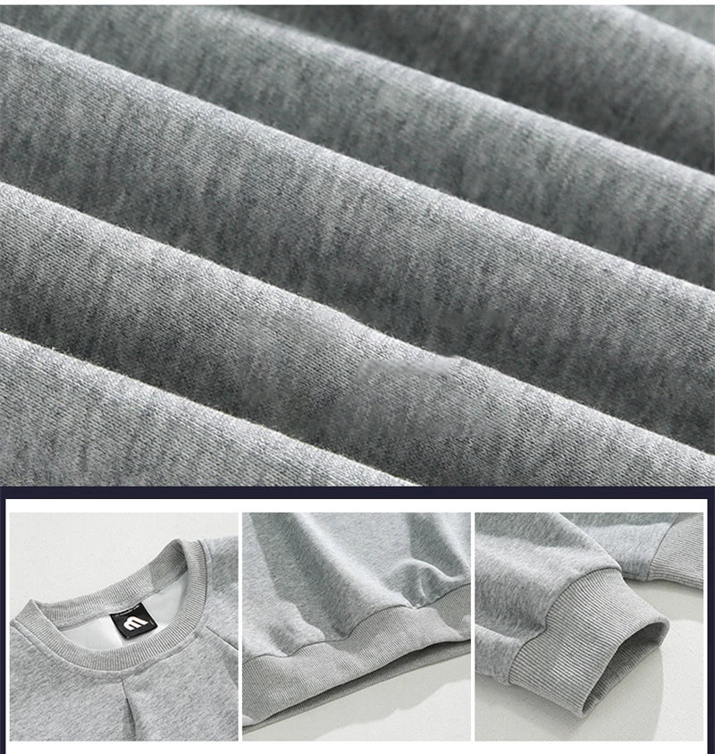 2024 Korean Fashion Crewneck Sweatshirts For Men Casual Design Pullover Y2K