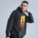 glitchcore melting smiley featuring rainbowtouches washed hoodies men fashion high street skulls graphic vintage hip hop mens hoodie street unisex superior quality