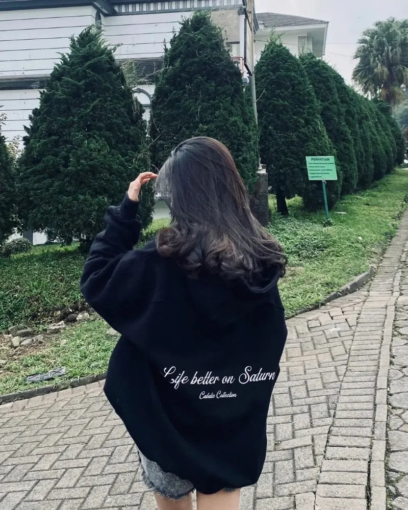 Street Cartoon Animation Printed Pullover Hoodie Men Y2K Harajuku Retr