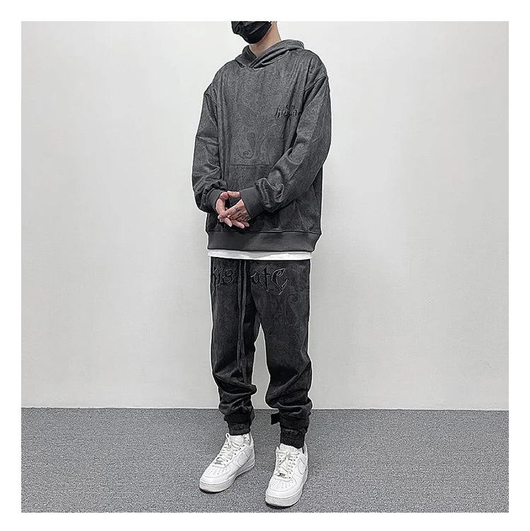 Vaporwave Drop – Fashion Paisy Hoodies Pullover Casual Suede Hooded – Streetwear Fashion for Men & Women
