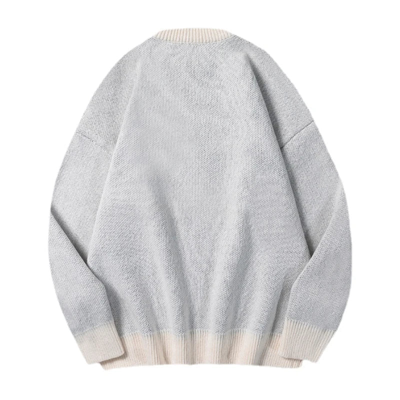 hip hop punk knitted oversized sweater mens autumn winter o neck long sleeve pullover streetwear unisex loose sweaters clothing - bold artwork streetwear hoodie, graphic printed hoodie for men and women, urban fashion pullover
